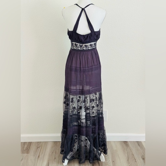Free People On My Way Maxi Lace Embroidered Dress Size Small - Picture 4 of 14